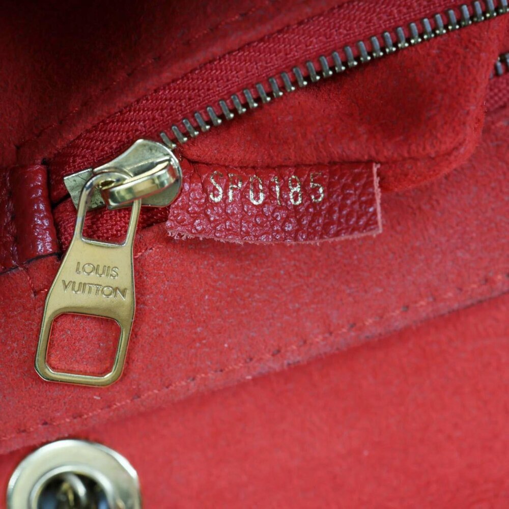 Louis Vuitton Saint Germain PM Monogram Empreinte Leather Shoulder Bag Red - Picture 16 of 16